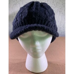 Comhats Wool Knit Visor Beanie Hat for Women's One Size, 68294 Dark Blue